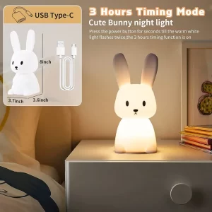 Cute Bunny Lamp For Kids - Image 4