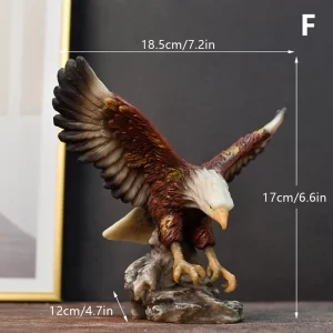 Resin Golden Eagle Statue - Image 13