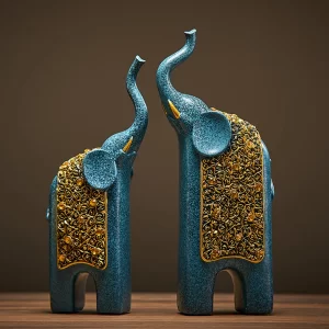 Resin Elephant Ornaments - Image 2