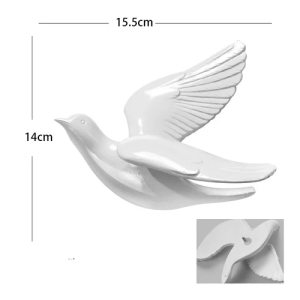 European White Three-dimensional Bird - Image 22