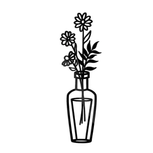 1Pc Minimalist Vase Art Black - Image 7