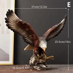 Resin Golden Eagle Statue - Image 12