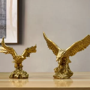 Resin Golden Eagle Statue - Image 6