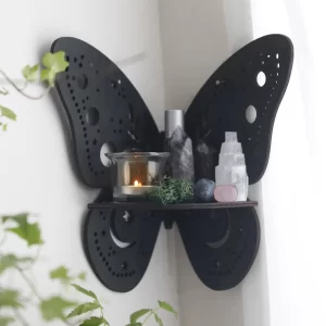 Crystal Wall Shelf Wooden Butterfly - Image 9