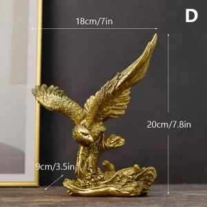 Resin Golden Eagle Statue - Image 11