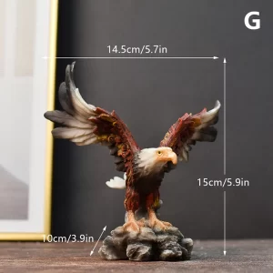 Resin Golden Eagle Statue - Image 9