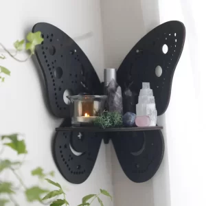 Crystal Wall Shelf Wooden Butterfly - Image 4