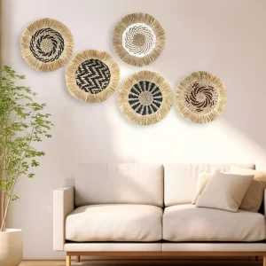 Moroccan Style Grass Woven Wall Decor - Image 3