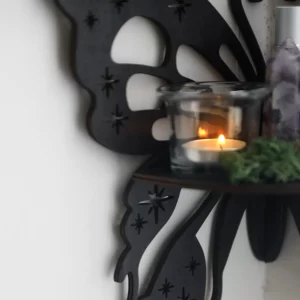 Crystal Wall Shelf Wooden Butterfly - Image 6