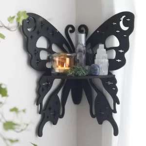 Crystal Wall Shelf Wooden Butterfly - Image 10