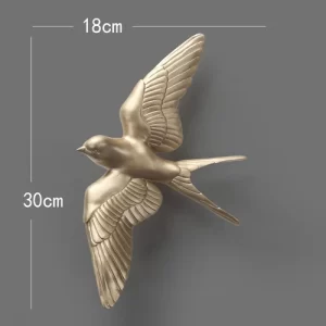 European White Three-dimensional Bird - Image 10