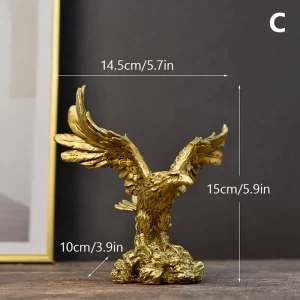 Resin Golden Eagle Statue - Image 10